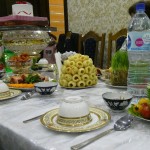 Abendessen in der usbekischen Familie