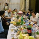 Abendessen in der usbekischen Familie, organisiert von der Freundschaftsgesellschaft Usbekistan Deutschland